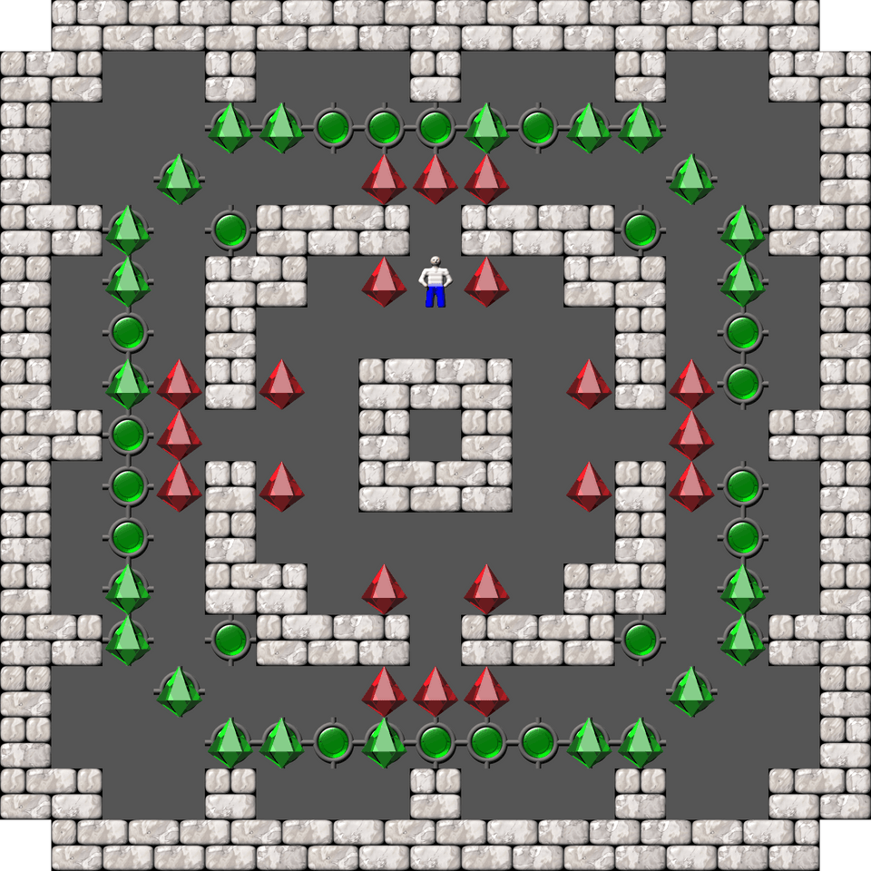 Sokoban Sasquatch 04 Arranged level 8